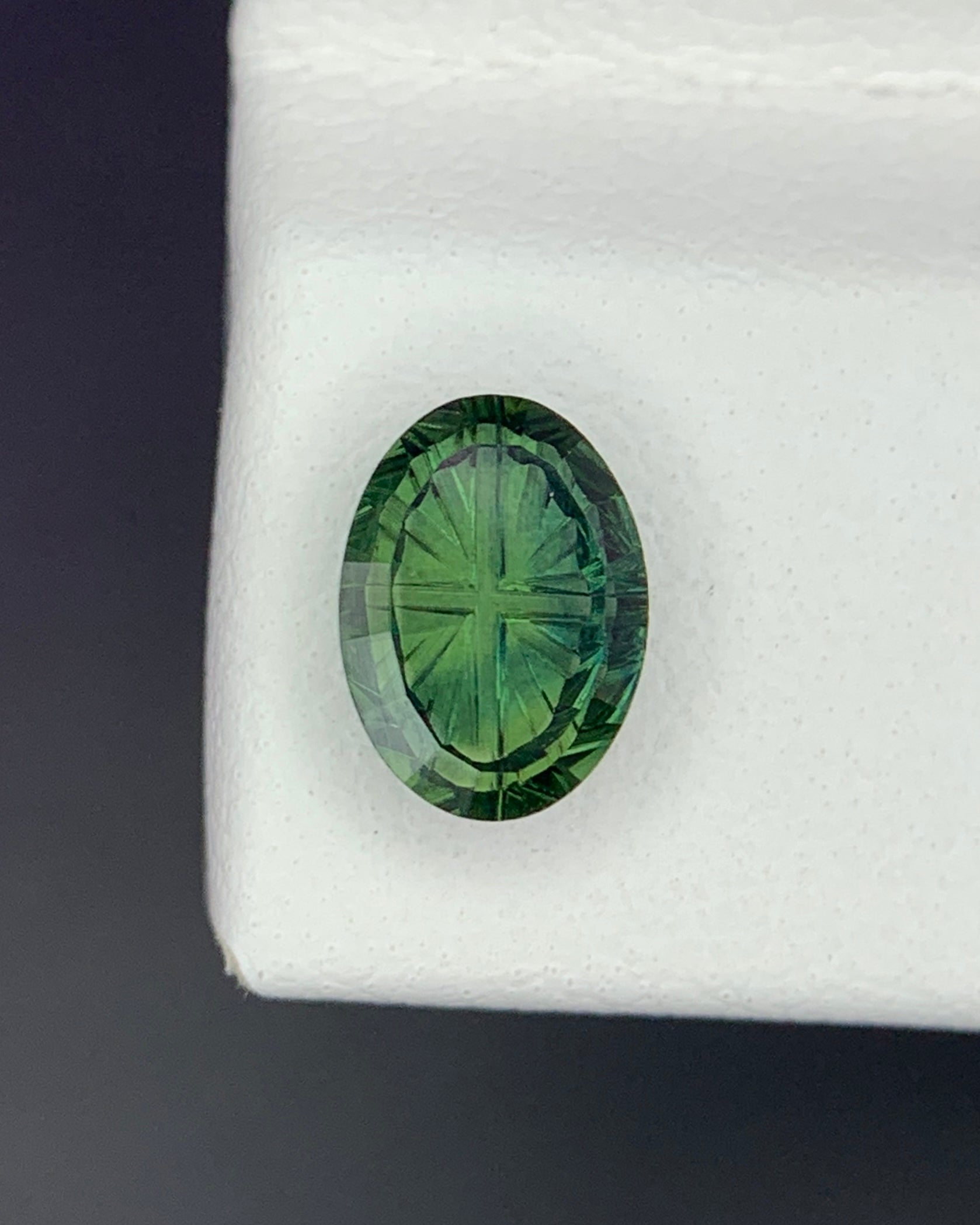 Natural Parti Sapphire 1.03 Carat 7.3x5.3 MM Oval Shape Starbrite Cut Faceted Gemstone 