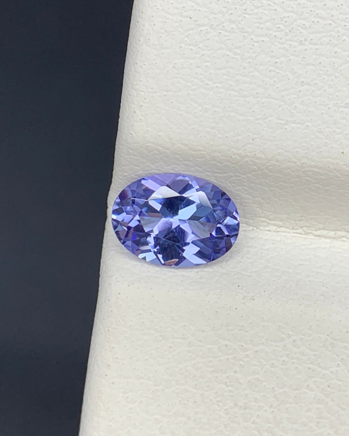 Natural Purple Tanzanite 0.73 Carat 7x5 MM Oval Shape Faceted Gemstone 