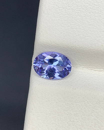 Natural Purple Tanzanite 0.73 Carat 7x5 MM Oval Shape Faceted Gemstone 