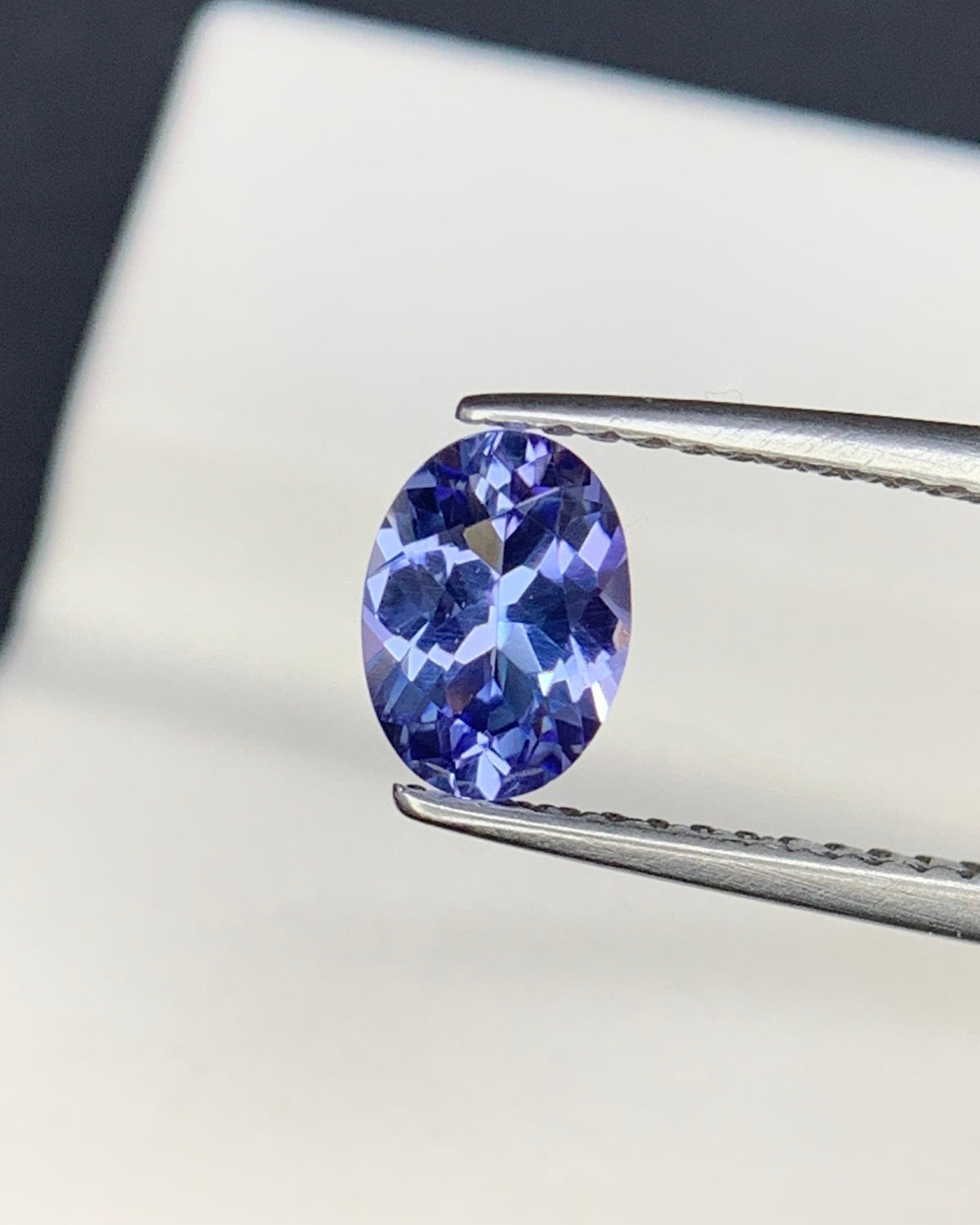 Natural Purple Tanzanite 0.73 Carat 7x5 MM Oval Shape Faceted Gemstone 
