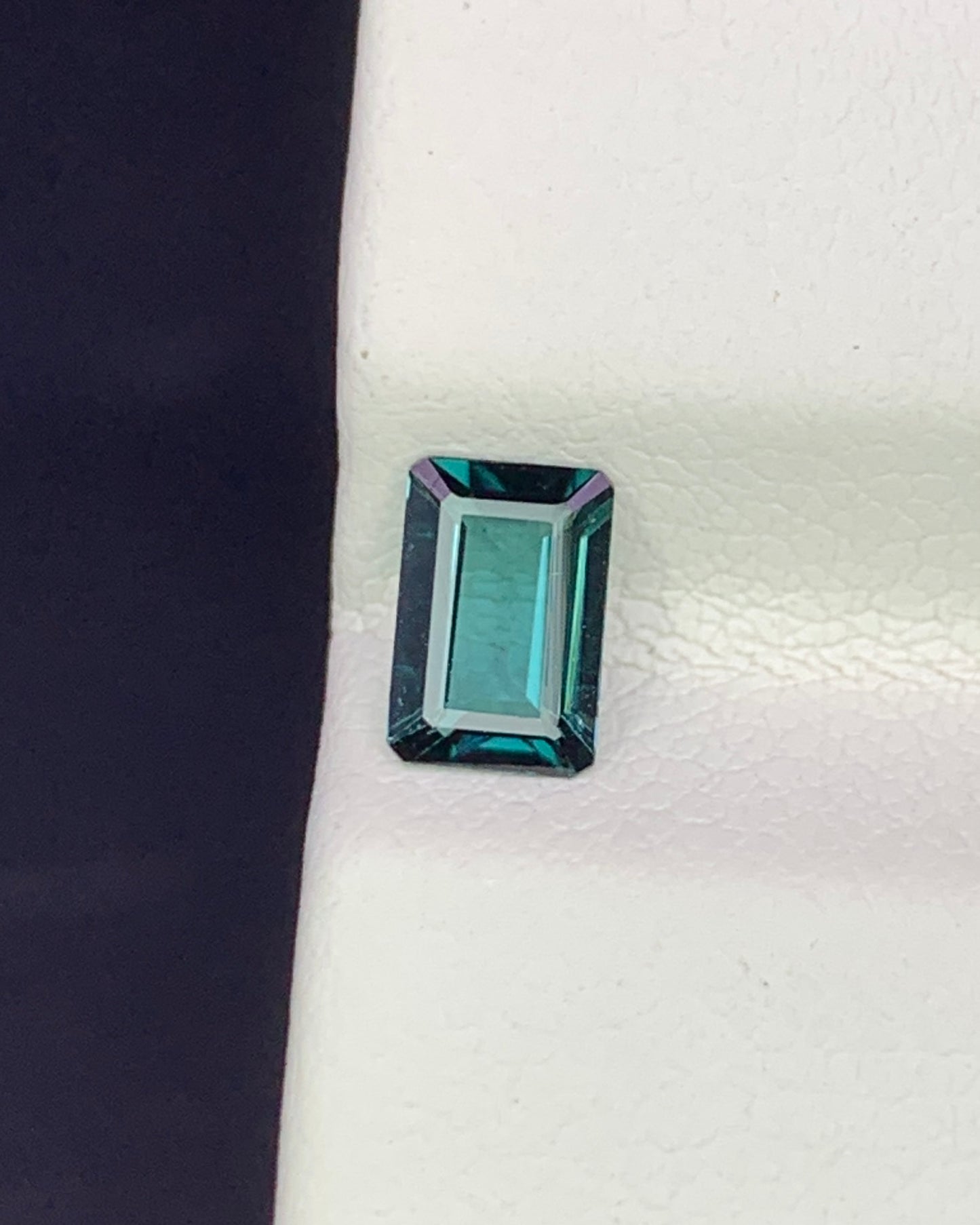 Natural Indicolite Tourmaline 0.52 Carat 6x4 MM Octagon Shape Faceted Gemstone