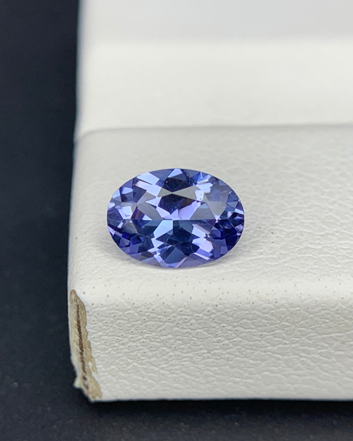 Natural Purple Tanzanite 0.73 Carat 7x5 MM Oval Shape Faceted Gemstone 