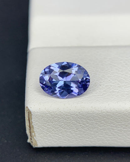 Natural Purple Tanzanite 0.73 Carat 7x5 MM Oval Shape Faceted Gemstone 