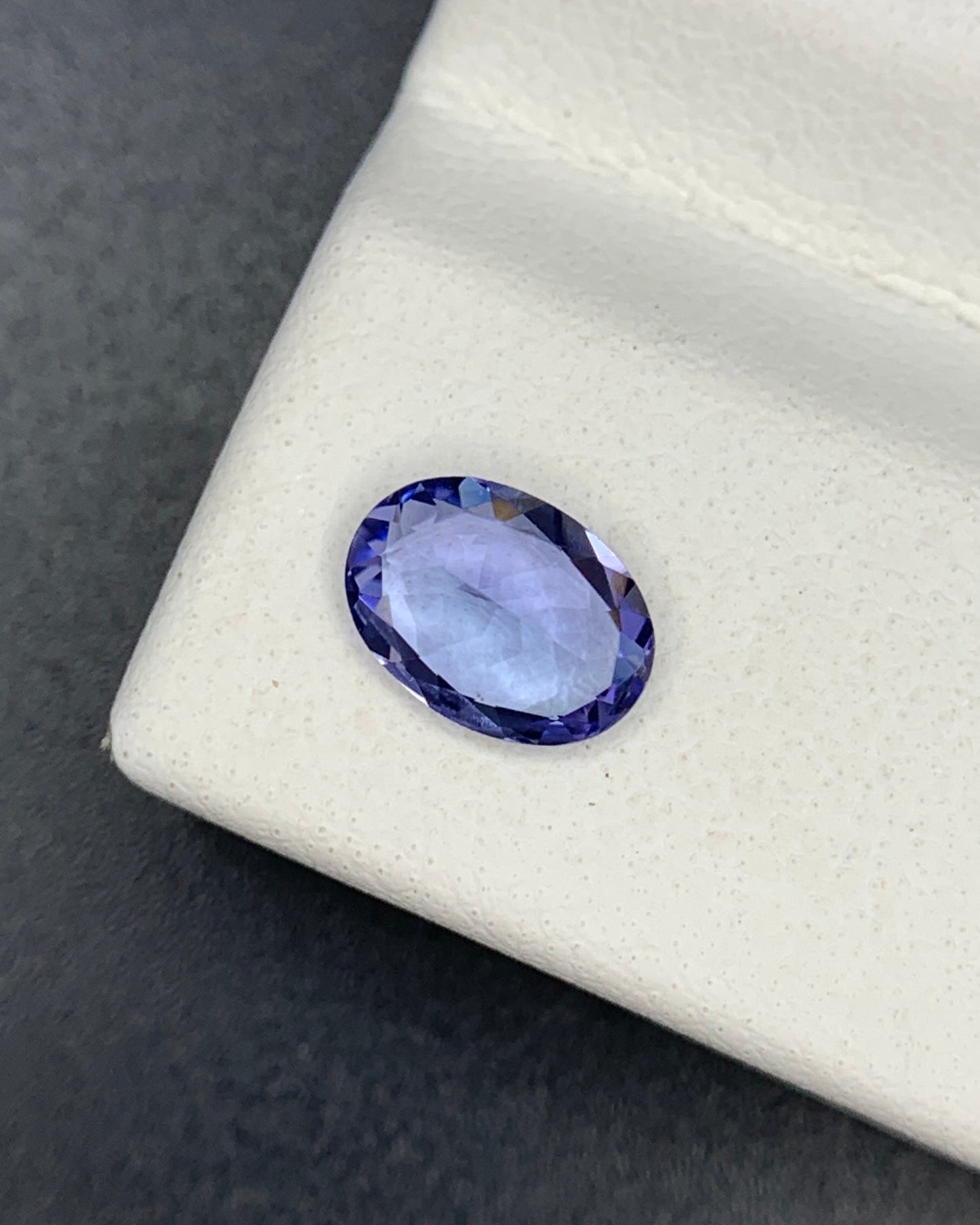 Natural Purple Tanzanite 0.73 Carat 7x5 MM Oval Shape Faceted Gemstone 