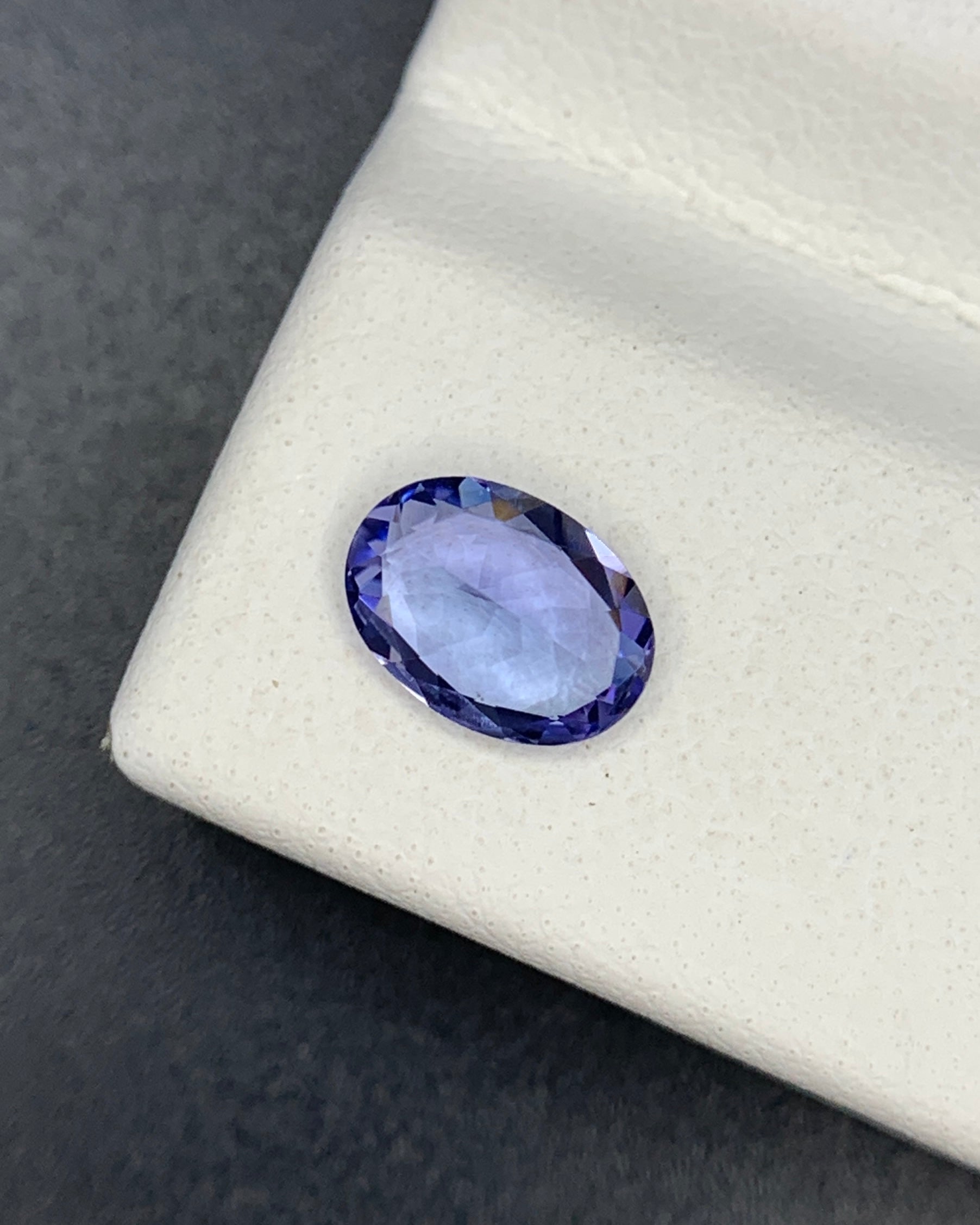 Natural Purple Tanzanite 0.73 Carat 7x5 MM Oval Shape Faceted Gemstone 