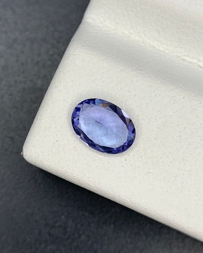 Natural Purple Tanzanite 0.73 Carat 7x5 MM Oval Shape Faceted Gemstone 