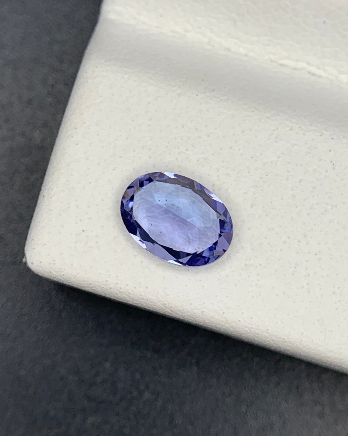 Natural Purple Tanzanite 0.73 Carat 7x5 MM Oval Shape Faceted Gemstone 