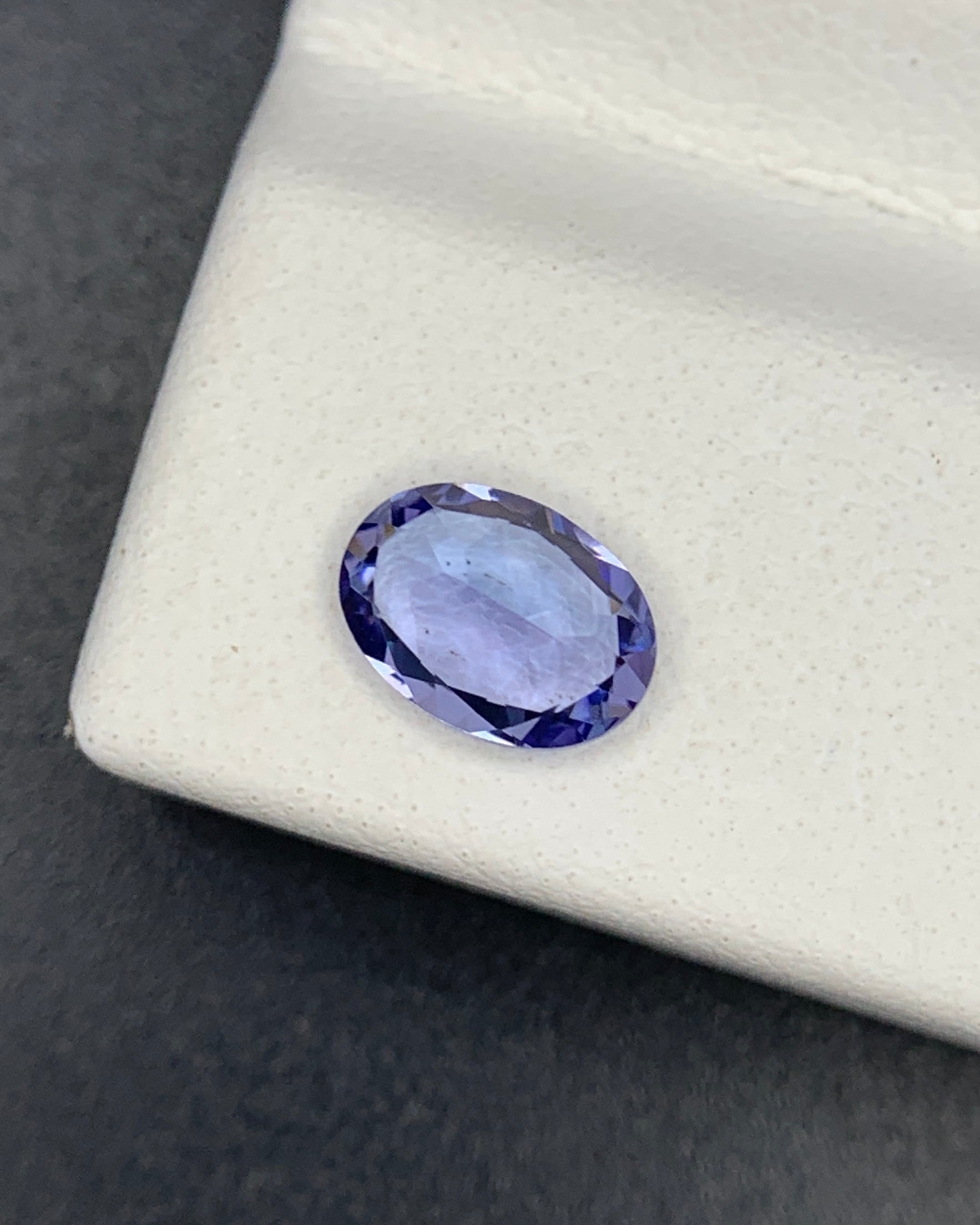 Natural Purple Tanzanite 0.73 Carat 7x5 MM Oval Shape Faceted Gemstone 