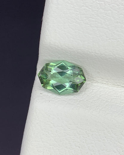 Natural Green Tourmaline 0.46 Carat 6.3x4.4 MM Fancy Shape Faceted Gemstone 