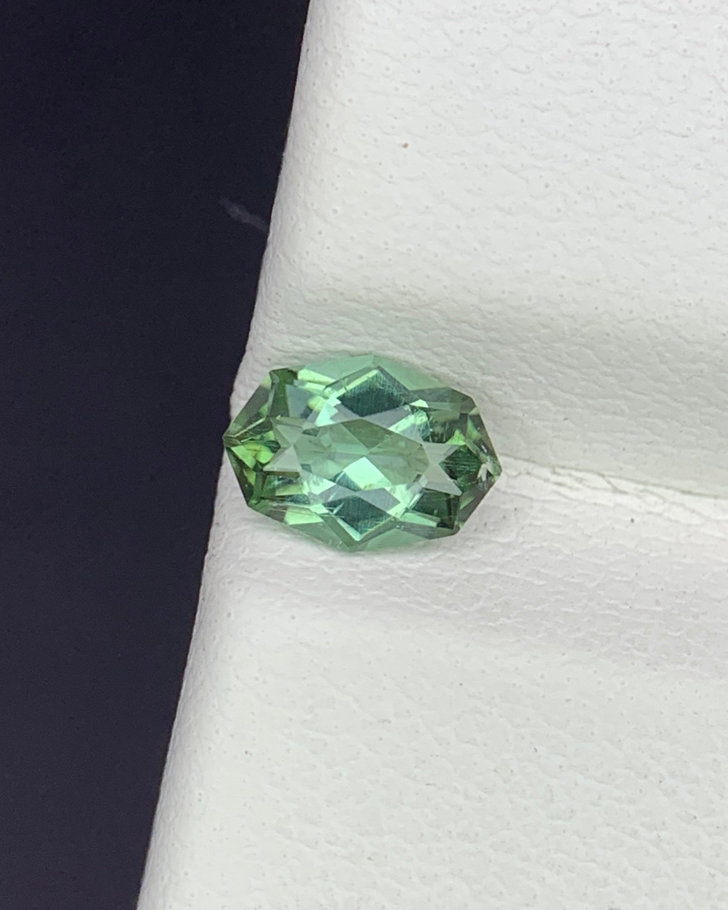 Natural Green Tourmaline 0.46 Carat 6.3x4.4 MM Fancy Shape Faceted Gemstone 