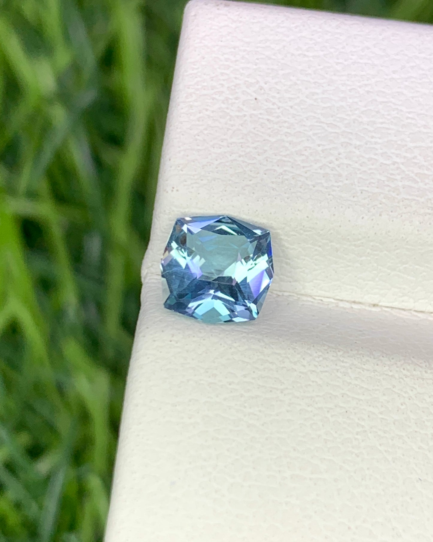 Natural Aquamarine 0.87 Carat 6.4x6.4 MM Fancy Shape Faceted Gemstone