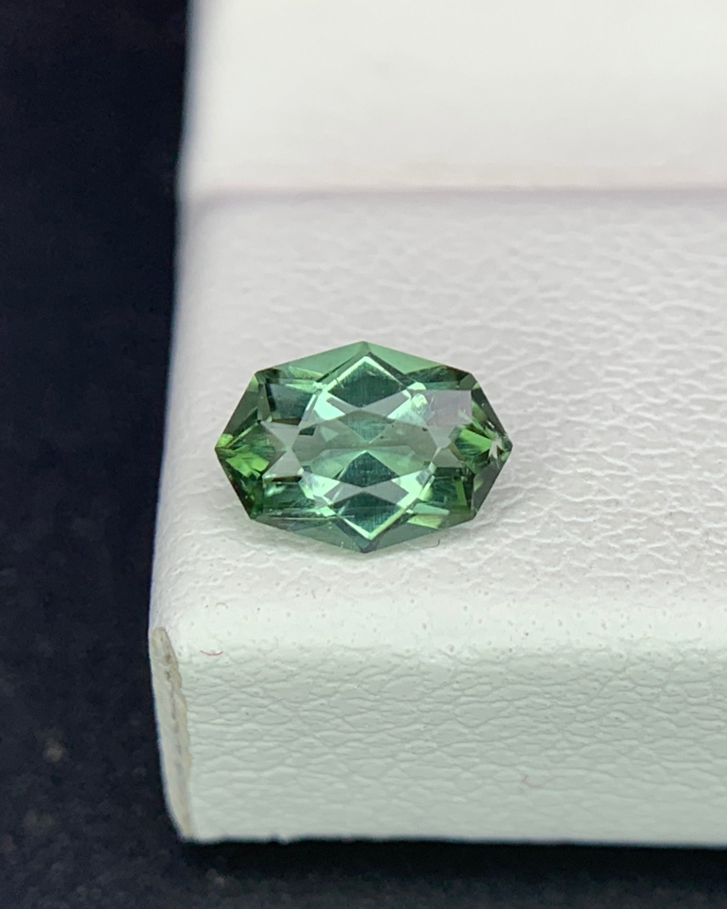 Natural Green Tourmaline 0.46 Carat 6.3x4.4 MM Fancy Shape Faceted Gemstone 