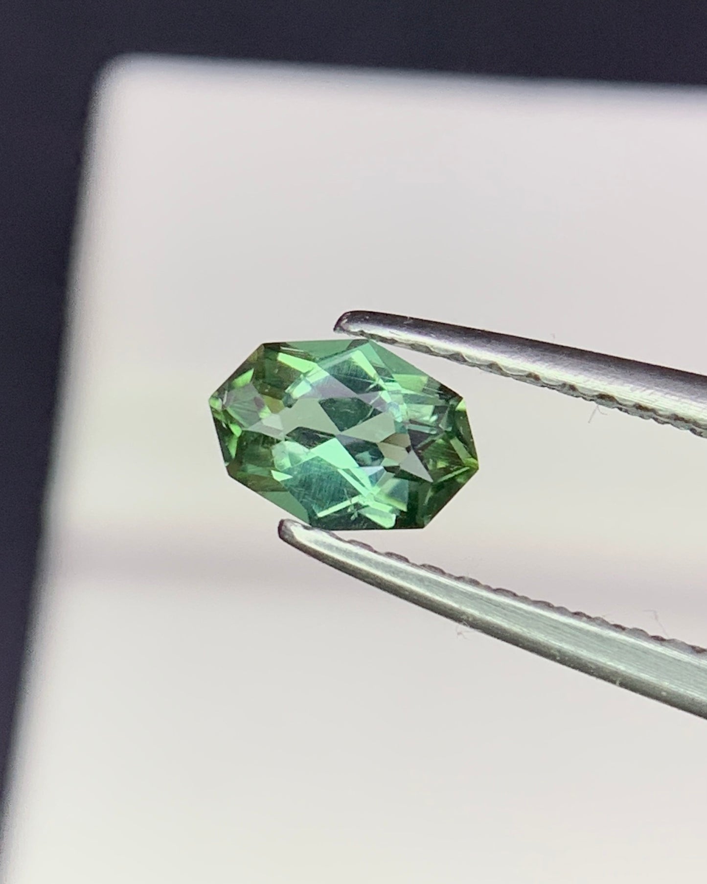 Natural Green Tourmaline 0.46 Carat 6.3x4.4 MM Fancy Shape Faceted Gemstone 