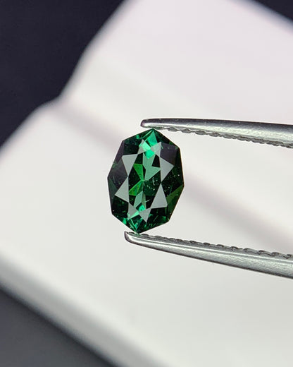 Natural Green Tourmaline 0.53 Carat 6.4x4.7 MM Fancy Shape Faceted Gemstone 