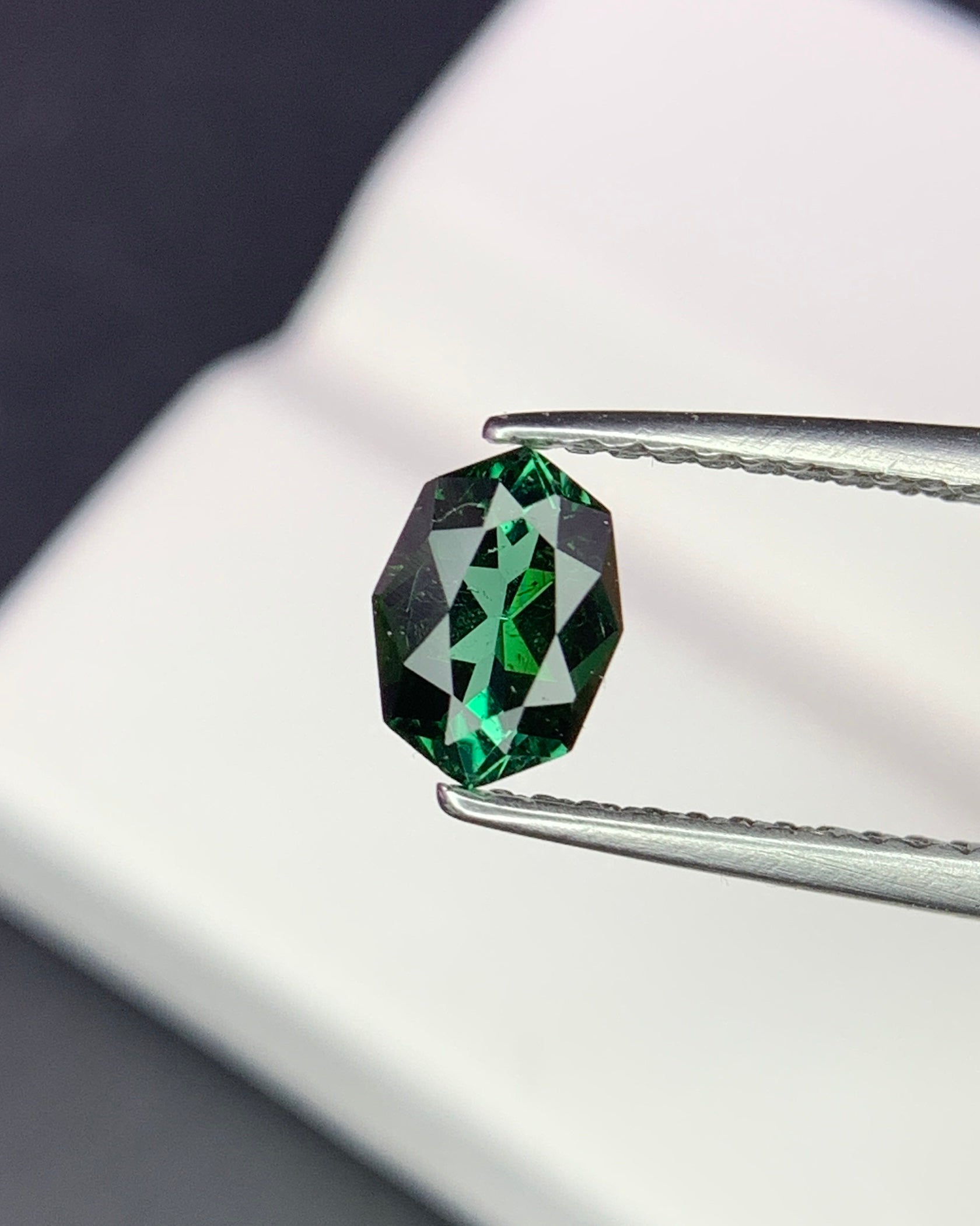 Natural Green Tourmaline 0.53 Carat 6.4x4.7 MM Fancy Shape Faceted Gemstone 