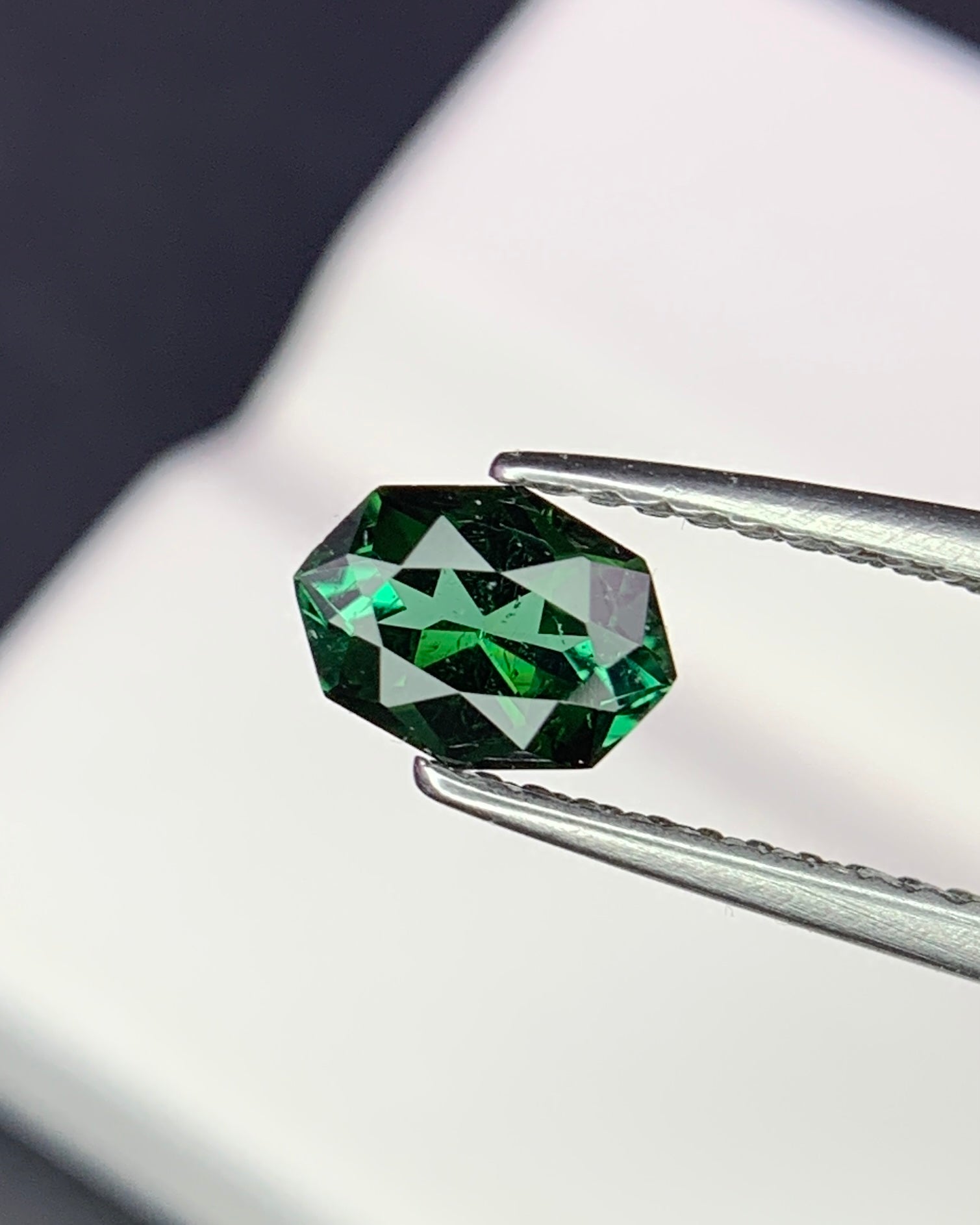 Natural Green Tourmaline 0.53 Carat 6.4x4.7 MM Fancy Shape Faceted Gemstone 