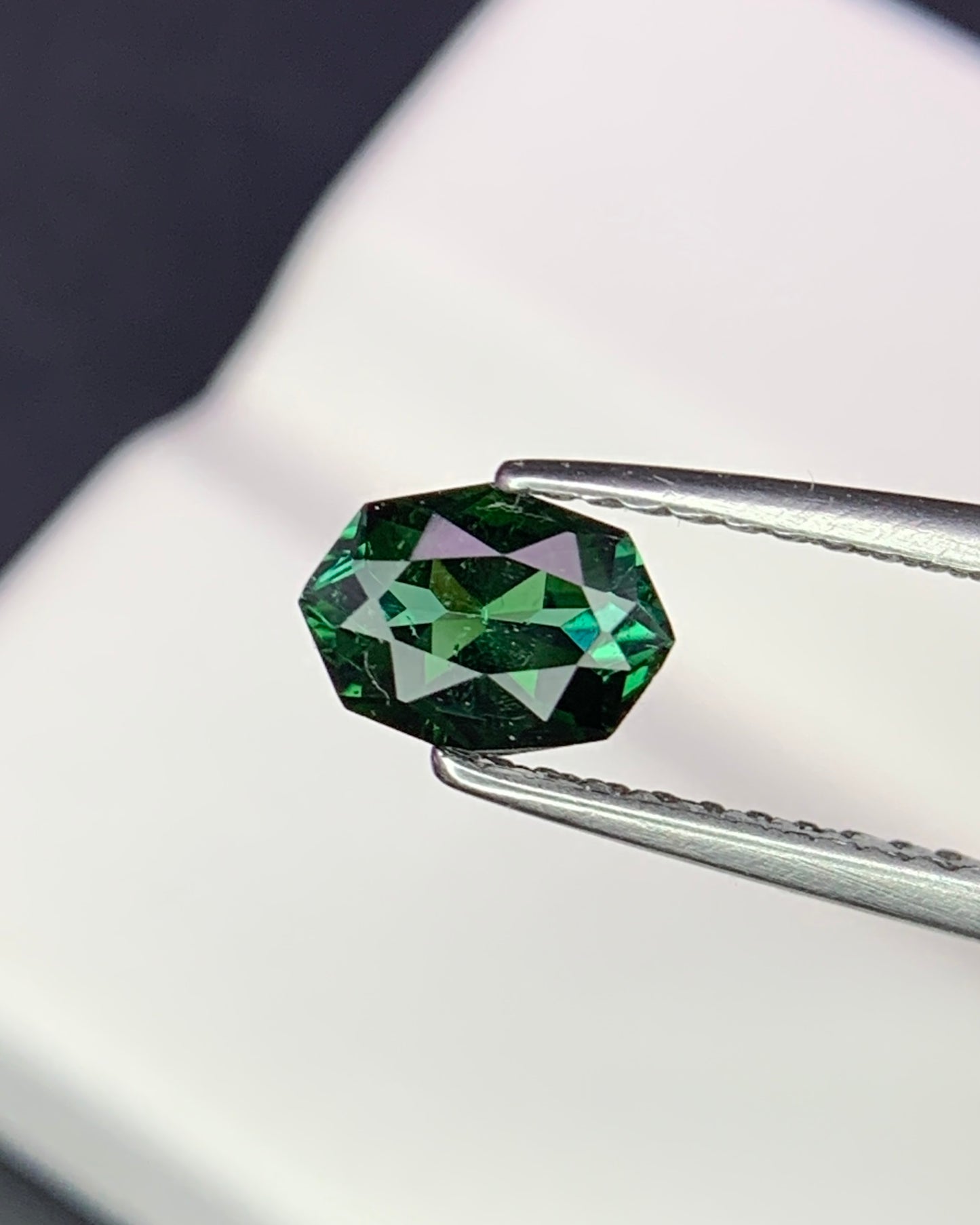 Natural Green Tourmaline 0.53 Carat 6.4x4.7 MM Fancy Shape Faceted Gemstone 