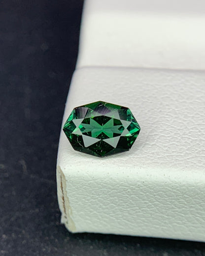 Natural Green Tourmaline 0.53 Carat 6.4x4.7 MM Fancy Shape Faceted Gemstone 