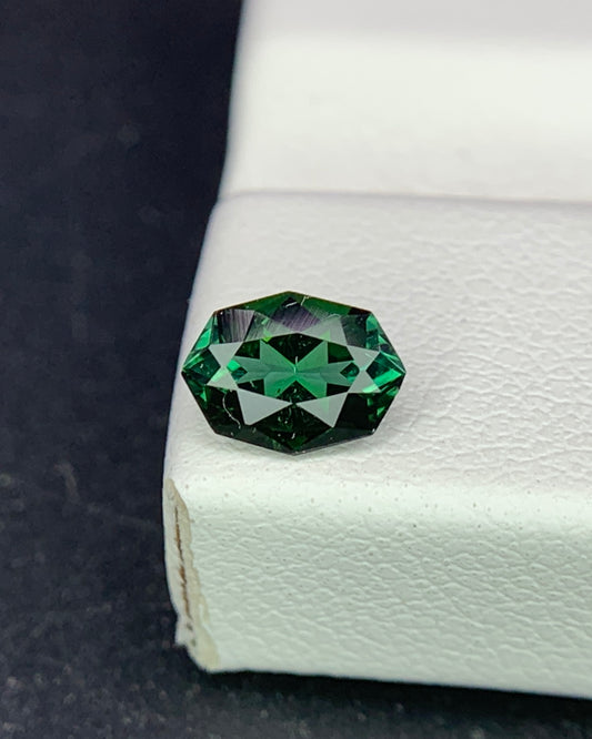 Natural Green Tourmaline 0.53 Carat 6.4x4.7 MM Fancy Shape Faceted Gemstone 