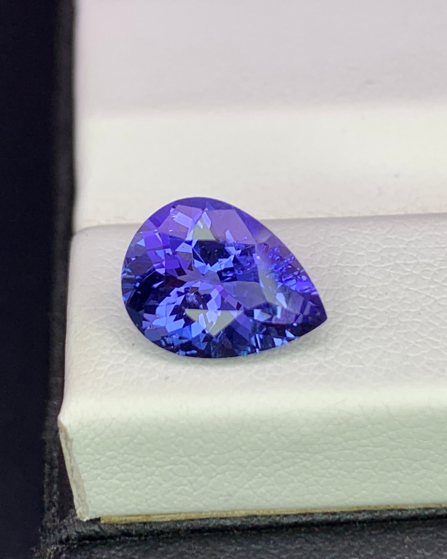 Natural Blue Tanzanite 2.44 Carat 10.1x7.6 MM Pear Shape Faceted Gemstone 