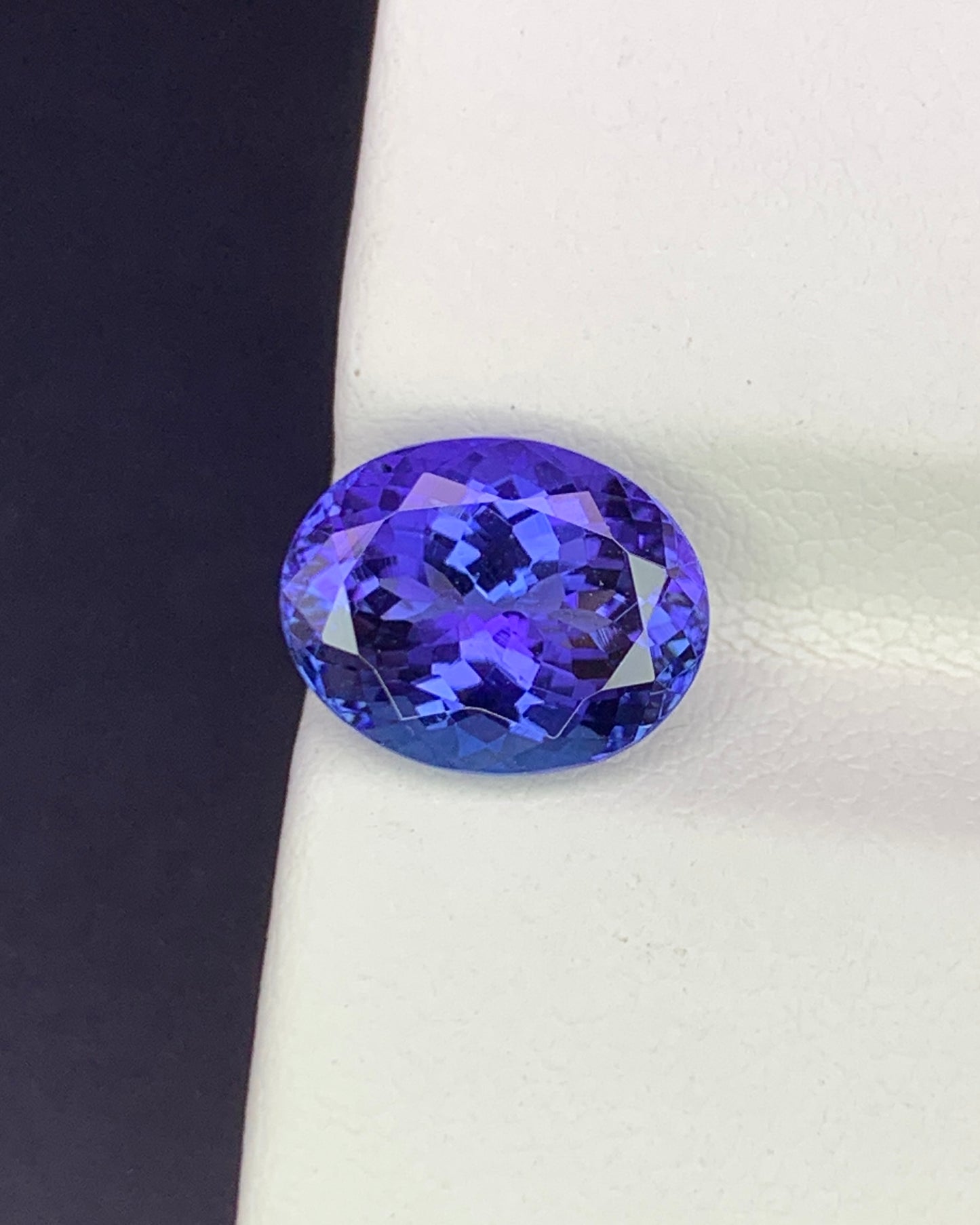 Natural Blue Tanzanite 3.23 Carat 10.2x8 MM Oval Shape Faceted Gemstone