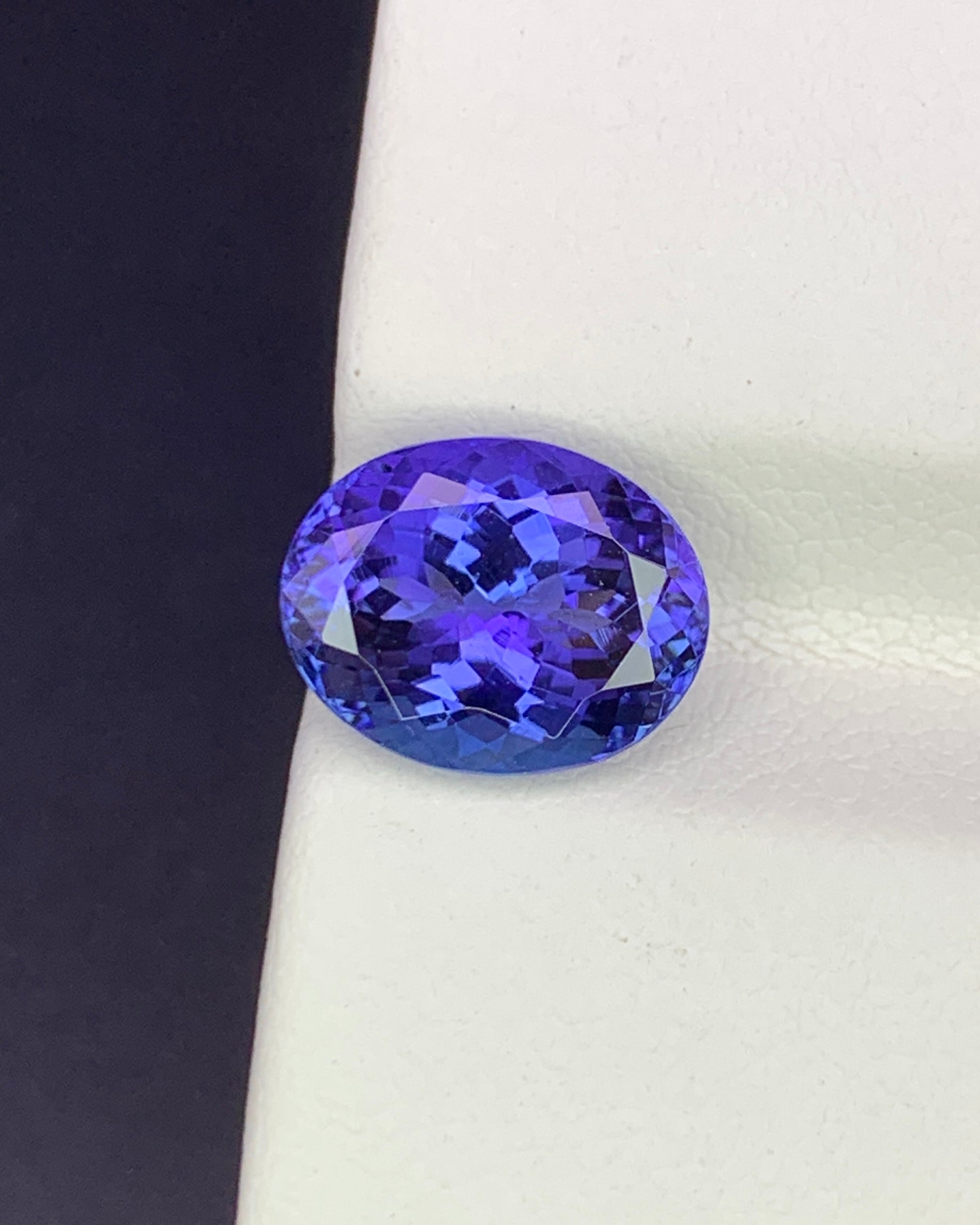 Natural Blue Tanzanite 3.23 Carat 10.2x8 MM Oval Shape Faceted Gemstone