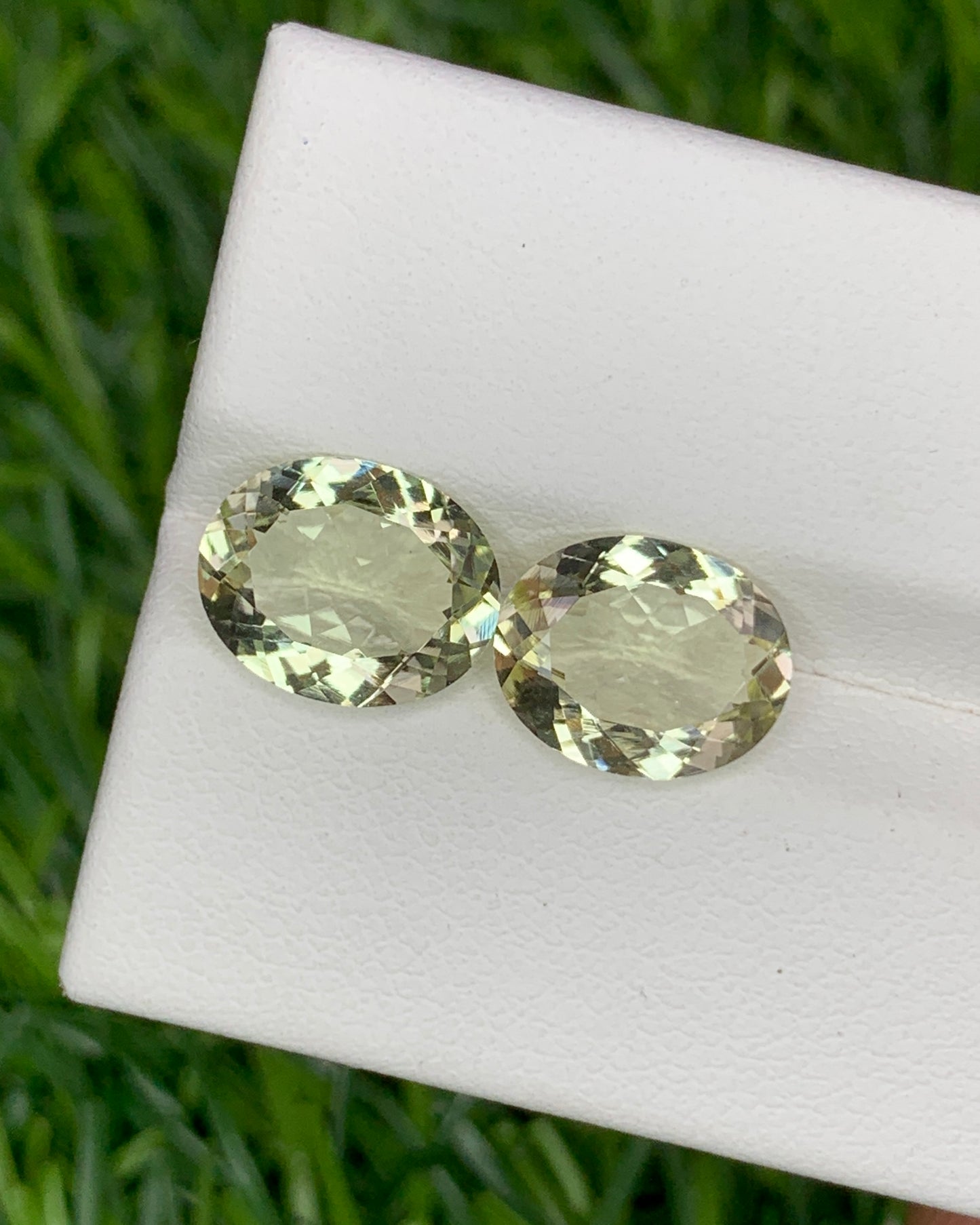 Natural Flawless Yellow Beryl Lot 3.83 Carat 10x8 MM Oval Shape Faceted Gemstone 2 Piece lot