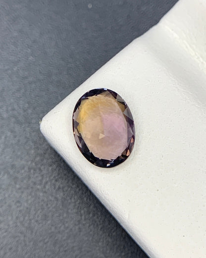 Natural Unheated Bi Color Tanzanite 1.17 Carat 7.8x5.8x3.5 MM Oval Shape Faceted Gemstone
