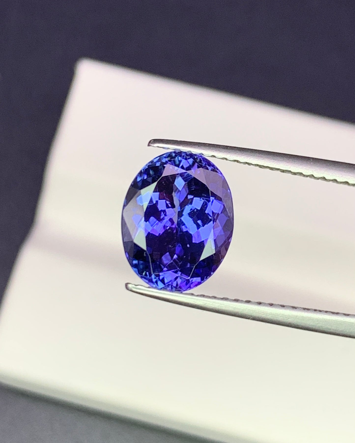 Natural Blue Tanzanite 3.23 Carat 10.2x8 MM Oval Shape Faceted Gemstone