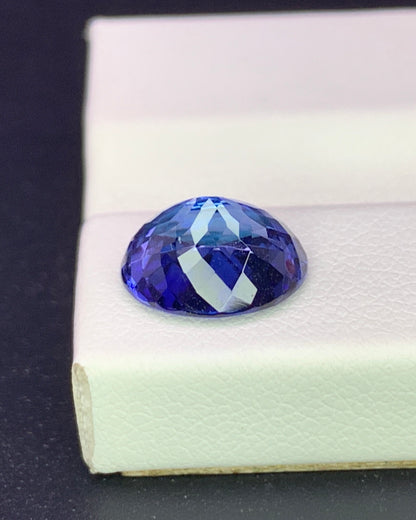 Natural Blue Tanzanite 3.23 Carat 10.2x8 MM Oval Shape Faceted Gemstone