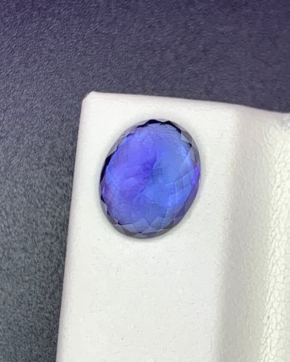 Natural Blue Tanzanite 3.23 Carat 10.2x8 MM Oval Shape Faceted Gemstone