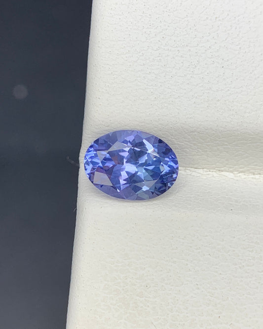 Natural Blue Tanzanite 1.43 Carat 8.4x6.2x4.1 MM Oval Shape Faceted Gemstone 