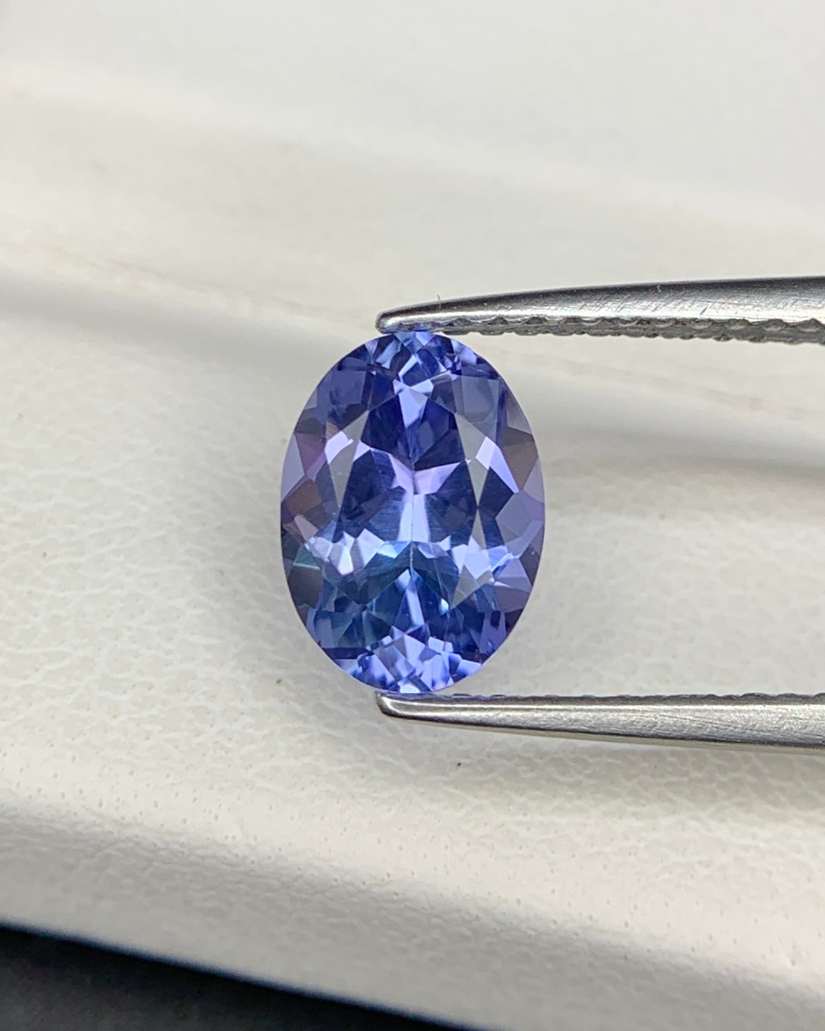 Natural Blue Tanzanite 1.43 Carat 8.4x6.2x4.1 MM Oval Shape Faceted Gemstone 