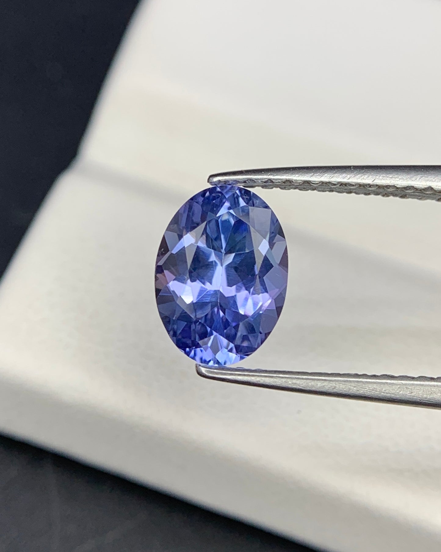 Natural Blue Tanzanite 1.43 Carat 8.4x6.2x4.1 MM Oval Shape Faceted Gemstone 