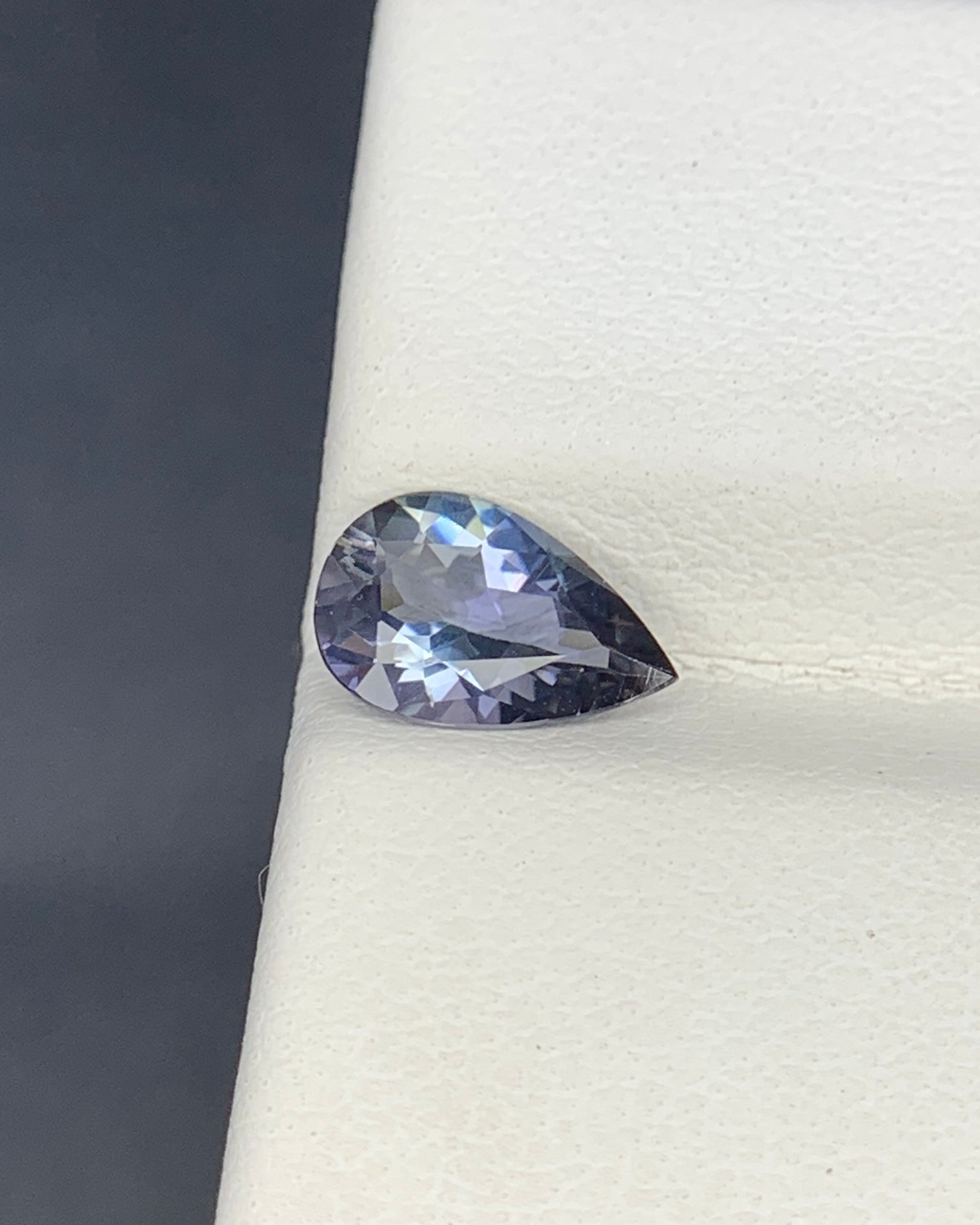 Natural Unheated Bi Color Tanzanite 0.98 Carat 8.6x5.8x3.4 MM Pear Shape Faceted Gemstone 