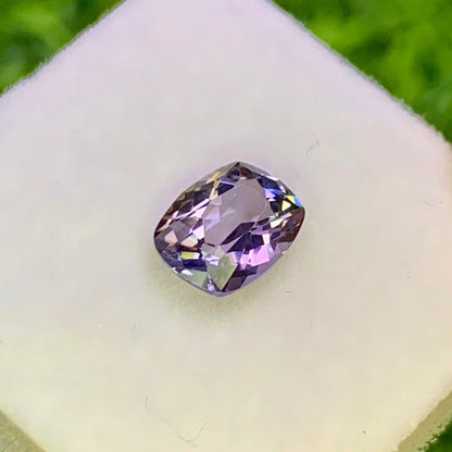 Natural Unheated Bi-Color Tanzanite 0.92 Carat 7.5x5.6 MM Cushion Shape Faceted Gemstone