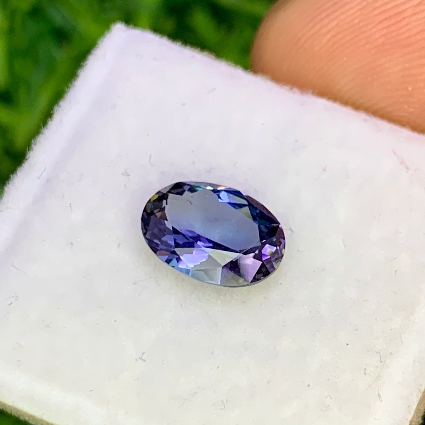 Natural Purple Tanzanite 1.29 Carat 8.5x6.1 MM Oval Shape Faceted Gemstone