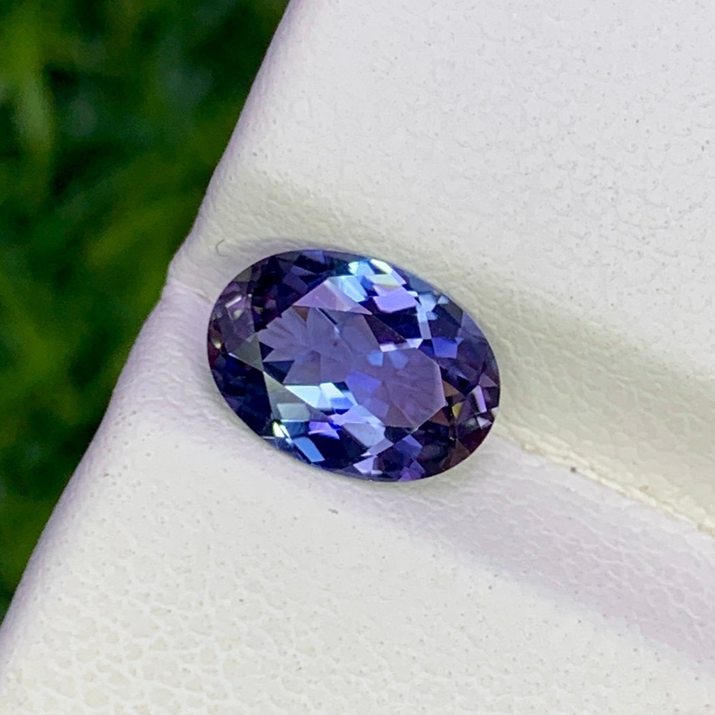 Natural Purple Tanzanite 1.29 Carat 8.5x6.1 MM Oval Shape Faceted Gemstone