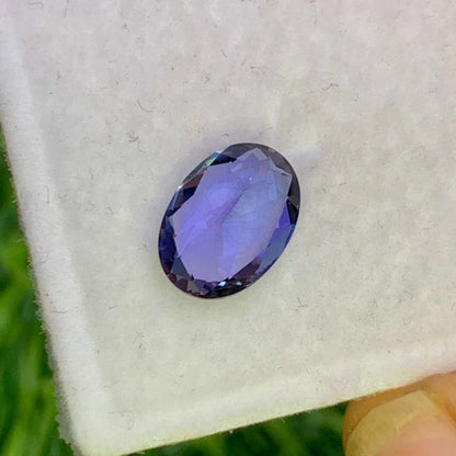 Natural Purple Tanzanite 1.29 Carat 8.5x6.1 MM Oval Shape Faceted Gemstone