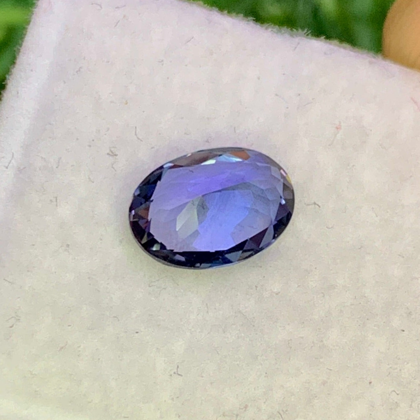 Natural Purple Tanzanite 1.29 Carat 8.5x6.1 MM Oval Shape Faceted Gemstone