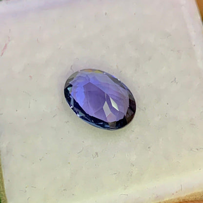 Natural Purple Tanzanite 1.29 Carat 8.5x6.1 MM Oval Shape Faceted Gemstone