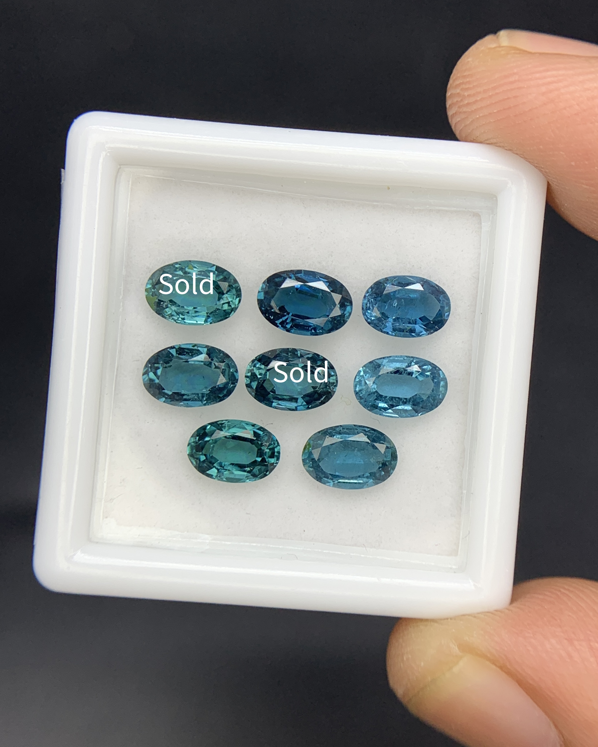 Natural Namibian Blue Tourmaline Lot 6x4 MM Oval Shape Faceted Gemstone Lot