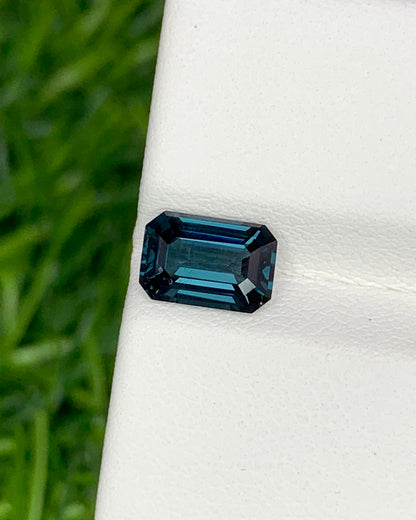 Natural Blue Spinel 1.45 Carat 7.8x5.3 MM Octagon Shape Faceted Gemstone