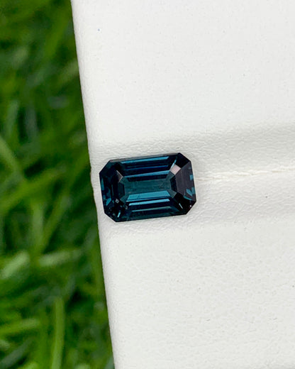 Natural Blue Spinel 1.45 Carat 7.8x5.3 MM Octagon Shape Faceted Gemstone