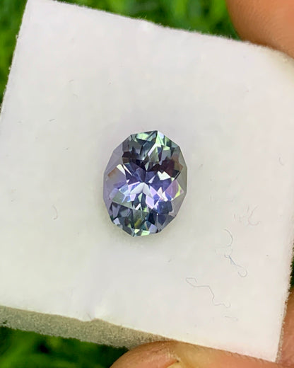 Natural Unheated Tanzanite 1.37 Carat 8.3x6.5 MM Fancy Shape Faceted Gemstone