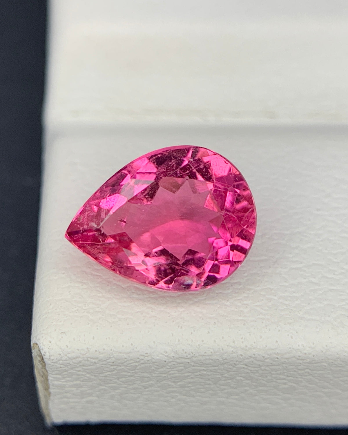 Natural Pink Tourmaline 1.69 Carat 9x7 MM Pear Shape Faceted Gemstone 