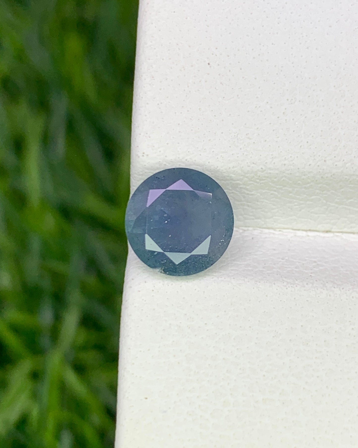 Natural Rare Blue Kornerupine 1.57 Carat 7x7 MM Round Shape Faceted Gemstone