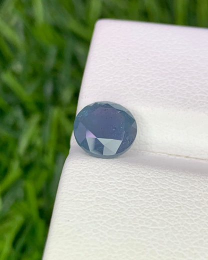 Natural Rare Blue Kornerupine 1.57 Carat 7x7 MM Round Shape Faceted Gemstone