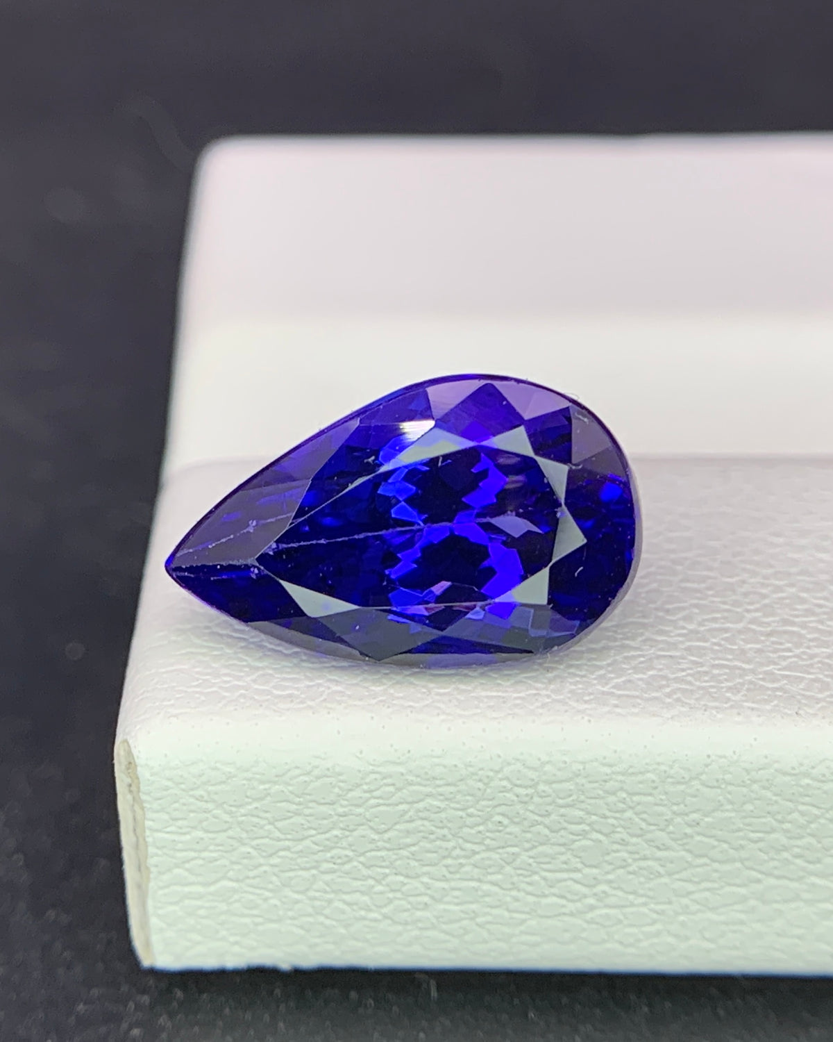 Natural AAA+ Blue Tanzanite 4.28 Carat 12.6x7.7x6.5 MM Pear Shape Faceted Gemstone