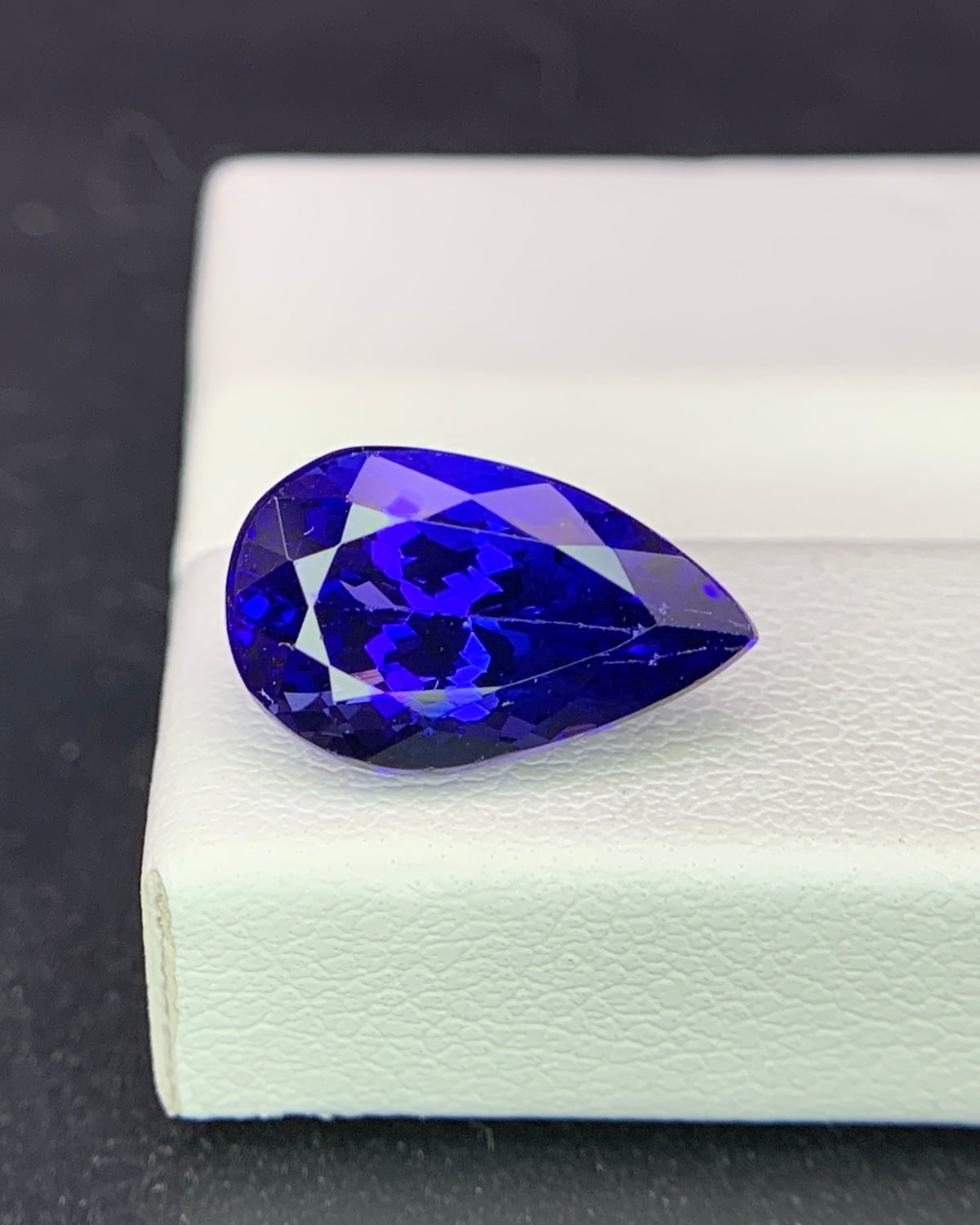 Natural AAA+ Blue Tanzanite 4.28 Carat 12.6x7.7x6.5 MM Pear Shape Faceted Gemstone